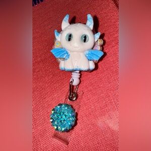 Whimsical Blue and White Dragon Key Holder